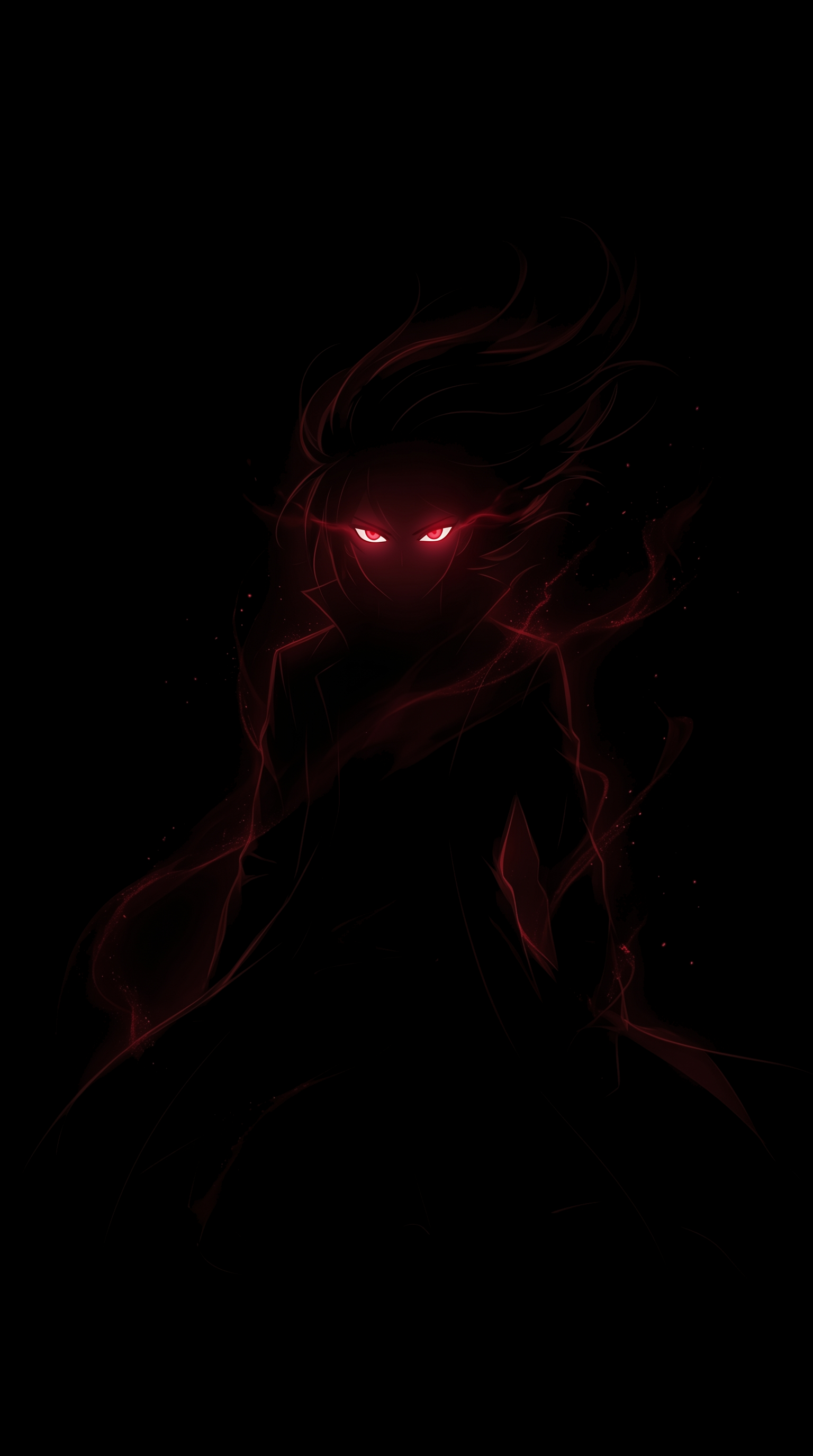 Anime Warrior With Glowing Eyes